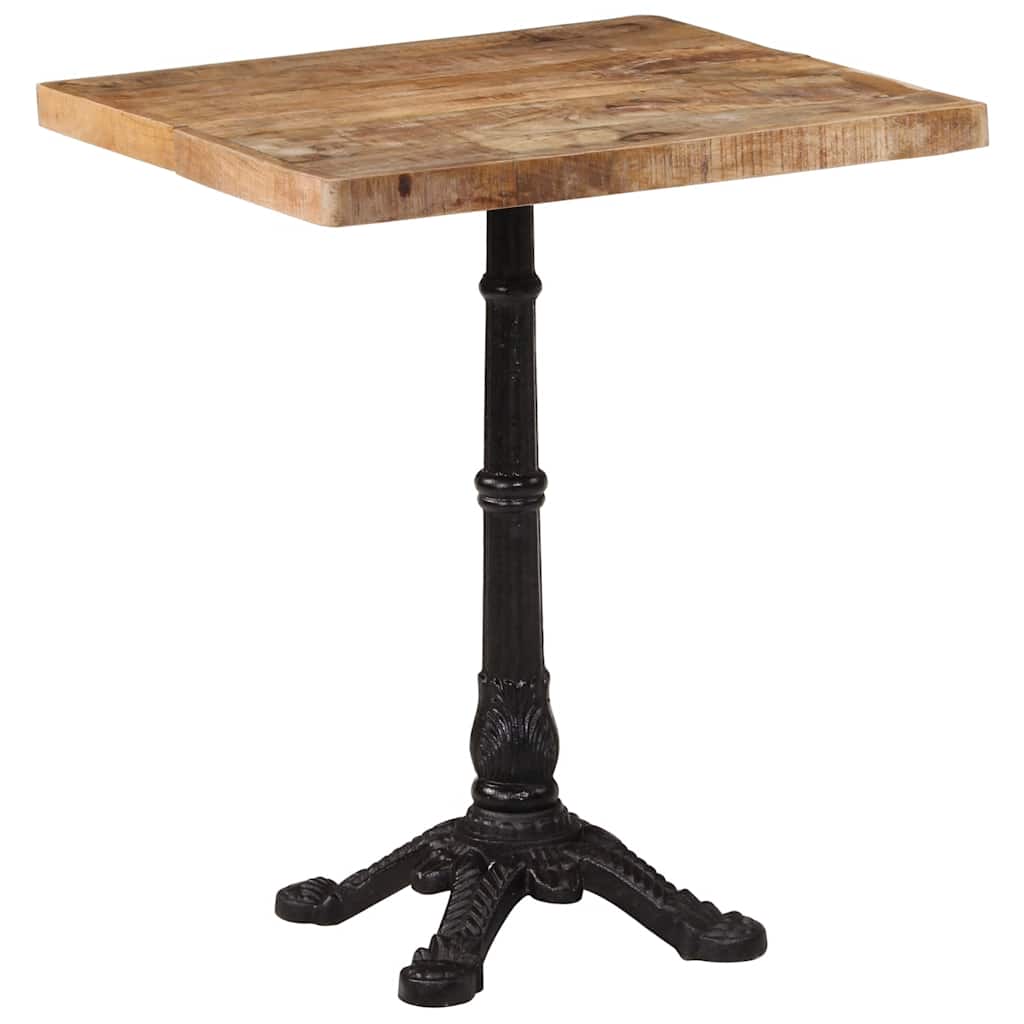 Bistro Table 60x60x77 cm Rough Mango Wood
